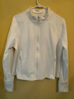 All in Motion Dynamic Flex Zip Up Jacket in White Size XXL NWT